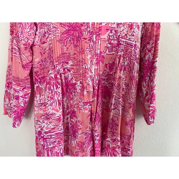 Lilly Pulitzer Sarasota Tunic in Paradise Rule Breakers Women's Size Medium - Picture 5 of 16